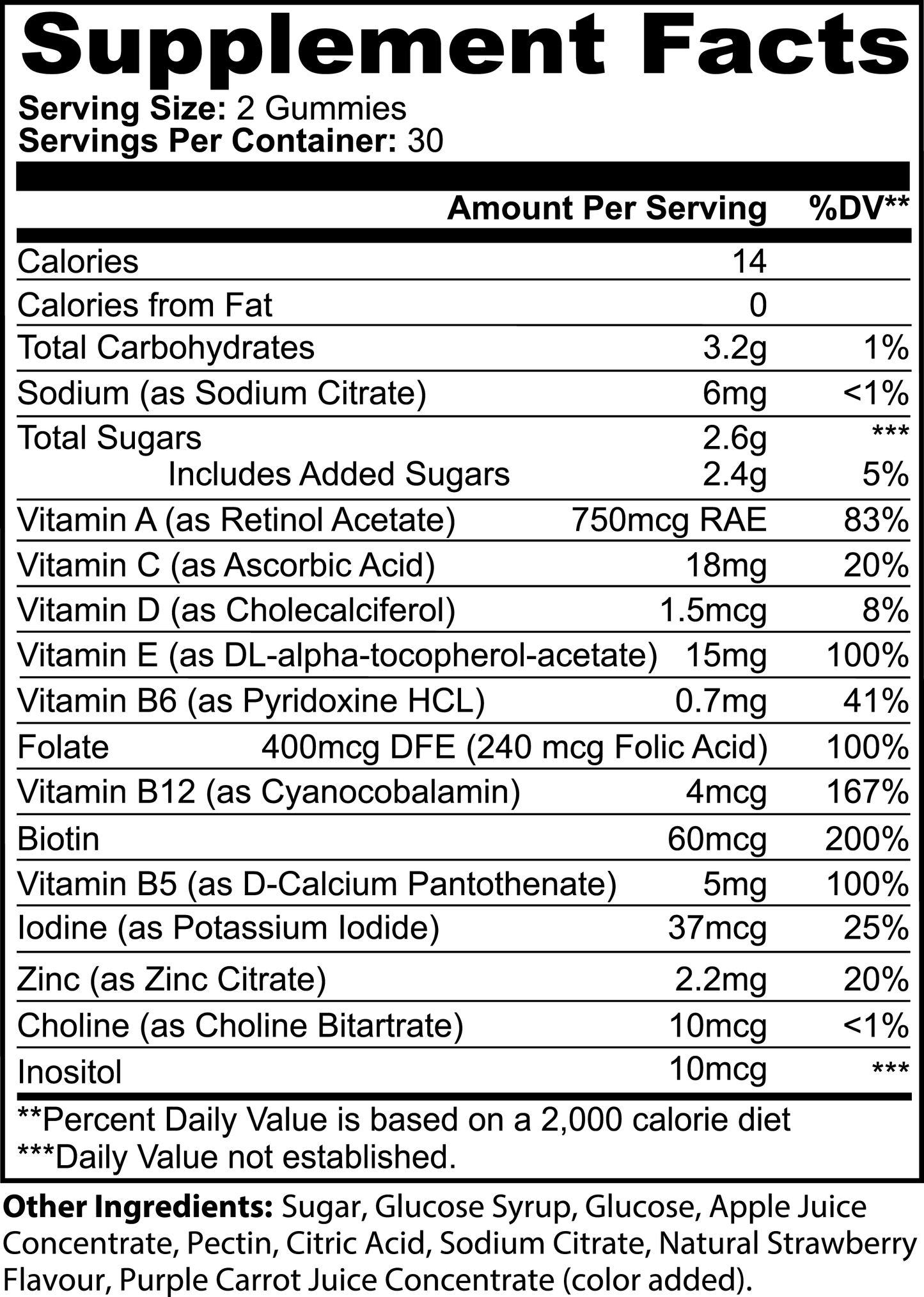 Multivitamin Bear Gummies (Adult) Mankave